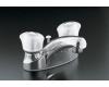 Kohler Coralais K-P15241-7D-CP Polished Chrome Centerset Lavatory Faucet with Sculptured Acrylic Handle and Plastic Drain