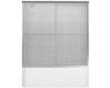 Kohler Fluence K-702200-G73-SHP Bright Polished Silver Frameless Bypass Bath Door with Cavata Glass