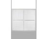 Kohler Fluence K-702204-G73-SHP Bright Polished Silver Frameless Bypass Bath Door with Cavata Glass