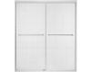 Kohler Fluence K-702206-G73-SHP Bright Polished Silver Frameless Bypass Shower Door with Cavata Glass