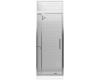 Kohler Lattis K-705815-L-SH Bright Silver 3/8" Pivot Door with Transom