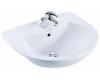 Kohler Odeon K-11160-4-0 White 4" Centerset Semi-Recessed Lavatory