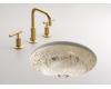 Kohler Mille Fleurs K-14036-T9-47 Almond Design On Camber Undercounter Lavatory