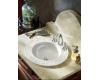 Kohler Water Lilies K-14282-12-0 White Design On Camber Self-Rimming Lavatory with 12" Faucet Drilling