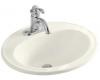 Kohler Pennington K-2196-1F-NY Dune Self-Rimming Lavatory with Single-Hole Faucet Drilling, Left-Hand Soap/Lotion Dispenser Hole Drilling a