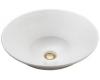 Kohler Conical Bell K-2200-HW1 Honed White Vessels Above-Counter Lavatory