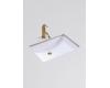 Kohler Ladena K-2215-HW1 Honed White Undercounter Lavatory, 21" X 14"