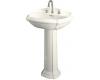 Kohler Portrait K-2221-1-NY Dune Pedestal Lavatory with Single-Hole Faucet Drilling