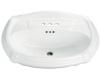 Kohler Portrait K-2222-1-NY Dune Pedestal Lavatory Basin with Single-Hole Faucet Drilling