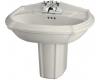 Kohler Portrait K-2226-1-NY Dune Wall-Mount Lavatory with Single-Hole Faucet Drilling