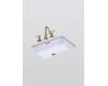 Kohler Kathryn K-2297-G-HW1 Honed White Undercounter Lavatory with Glazed Underside