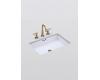 Kohler Kathryn K-2297-HW1 Honed White Undercounter Lavatory without Glazed Underside