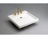 Kohler Purist K-2314-1-HW1 Honed White Wading Pool Lavatory with Single-Hole Faucet Drilling