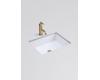 Kohler Kathryn K-2330-G-HW1 Honed White Undercounter Lavatory with Glazed Underside