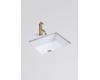 Kohler Kathryn K-2330-HW1 Honed White Undercounter Lavatory without Glazed Underside