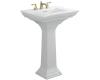 Kohler Memoirs K-2344-1-NY Dune Pedestal Lavatory with Stately Design and Single-Hole Faucet Drilling