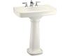 Kohler Bancroft K-2347-1-NY Dune Pedestal Lavatory with Single-Hole Faucet Drilling