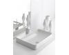 Kohler Vox K-2660-8-0 White Rectangle Vessel with Faucet Deck