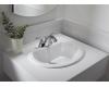 Kohler Bryant K-2699-1-0 White Oval Self-Rimming Lavatory with Center Hole