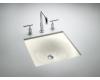 Kohler Iron/Tones K-2827-NY Dune Cast Iron Undercounter/Self-Rimming Lavatory, 16-3/8" X 15-5/8"