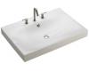 Kohler Strela K-2953-1-G9 Sandbar One-Piece Surface and Integrated Lavatory with Overflow