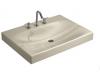 Kohler Strela K-2953-1N-47 Almond One-Piece Surface and Integrated Lavatory without Overflow