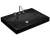 Kohler Strela K-2953-4N-7 Black Black One-Piece Surface and Integrated Lavatory without Overflow