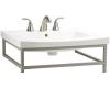Kohler Persuade K-2956-1-47 Almond Curv Top and Basin Lavatory with Single-Hole Faucet Drilling