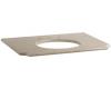 Kohler K-3005-AL Travertine Natural Marble Console Tabletop, Precut for 17" X 14" Undercounter Lavatory