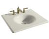 Kohler Iron/Impressions K-3048-1-NY Dune 25" Cast Iron One-Piece Surface and Integrated Lavatory with Single-Hole Faucet Drilling