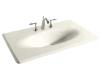 Kohler Iron/Impressions K-3051-4-NY Dune 37" Cast Iron One-Piece Surface and Integrated Lavatory with 4" Centers