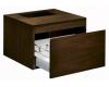 Kohler Purist K-3081-F4 Black Walnut Wall-Mount Vanity