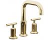 Kohler Purist K-T14428-4-PGD Vibrant Moderne Polished Gold Deck-Mount High-Flow Bath Faucet Trim with Lever Handles, Valve Not Included
