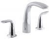 Kohler Refinia K-T5324-4-CP Polished Chrome Bath Faucet Trim with Diverter, Valve Not Included