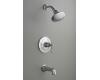 Kohler Kelston K-T13492-4-CP Polished Chrome Rite-Temp Pressure-Balancing Bath and Shower Faucet Trim