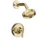 Kohler Purist K-T14422-4-PGD Vibrant Moderne Polished Gold Rite-Temp Pressure-Balancing Shower Faucet Trim with Lever Handle, Valve Not Inc