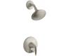 Kohler Alteo K-T45108-4-BN Vibrant Brushed Nickel Shower Trim with Push-Button Diverter, Valve Not Included