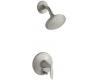 Kohler Refinia K-T5319-4-BN Vibrant Brushed Nickel Shower Trim with Push-Button Diverter, Valve Not Included