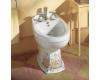 Kohler English Trellis K-14245-FL-0 White Design On Portrait Bidet with Vertical Spray