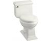 Kohler Memoirs K-3451-NY Dune Comfort Height Elongated Toilet with Classic Design and Glenbury Quiet-Close Toilet Seat