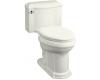 Kohler Devonshire K-3488-NY Dune Comfort Height One-Piece Elongated Toilet with Glenbury Quiet-Close Toilet Seat with Quick-Release Functio