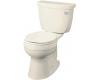 Kohler Cimarron 3497-RA-47 Almond Comfort Height Two-Piece Round-Front Toilet with Right-Hand Trip Lever