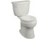Kohler Cimarron 3497-T-95 Ice Grey Comfort Height Two-Piece Round-Front Toilet with Tank Cover Locks and Left-Hand Trip Lever