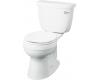 Kohler Cimarron 3497-TR-7 Black Black Comfort Height Two-Piece Round-Front Toilet with Tank Cover Locks and Right-Hand Trip Lever