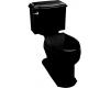 Kohler Devonshire 3503-7 Black Black Comfort Height Two-Piece Elongated Toilet