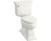 Kohler Memoirs Stately K-3526-0 White Comfort Height Elongated Two-Piece Toilet with Trip Lever
