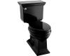 Kohler Memoirs Stately K-3526-7 Black Black Comfort Height Elongated Two-Piece Toilet  with Trip Lever