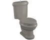 Kohler Revival 3555-US-K4 Cashmere Two-Piece Elongated Toilet with Seat, Vibrant Polished Nickel Flush Actuator and Insuliner Tank Liner