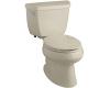 Kohler Wellworth K-3575-G9 Sandbar Classic 1.28 Gpf Elongated Toilet with Class Five Flushing Technology and Left-Hand Trip Lever