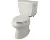 Kohler Wellworth K-3575-RA-95 Ice Grey Classic 1.28 Gpf Elongated Toilet with Class Five Flushing Technology and Right-Hand Trip Lever
